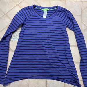 ivivva (kids lululemon) striped asymmetrical  Top
